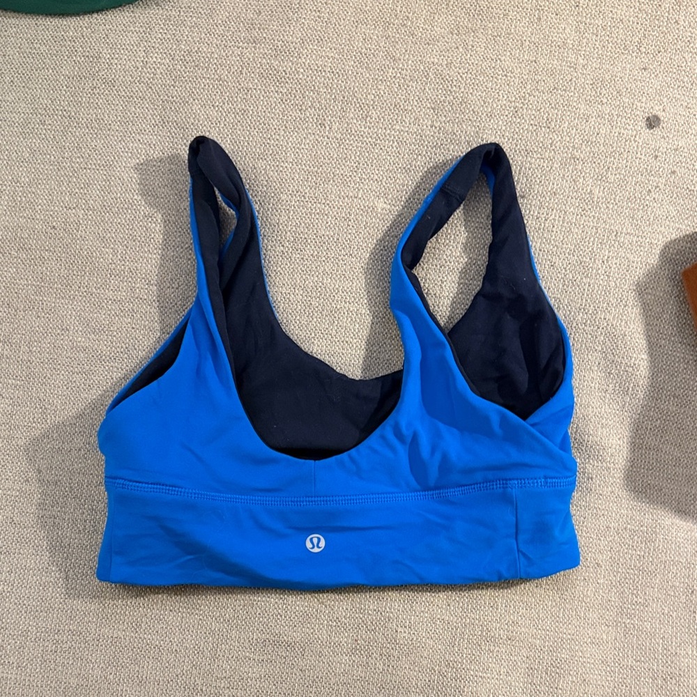 lululemon athletica Vibrant Blue Sports Bra reversible